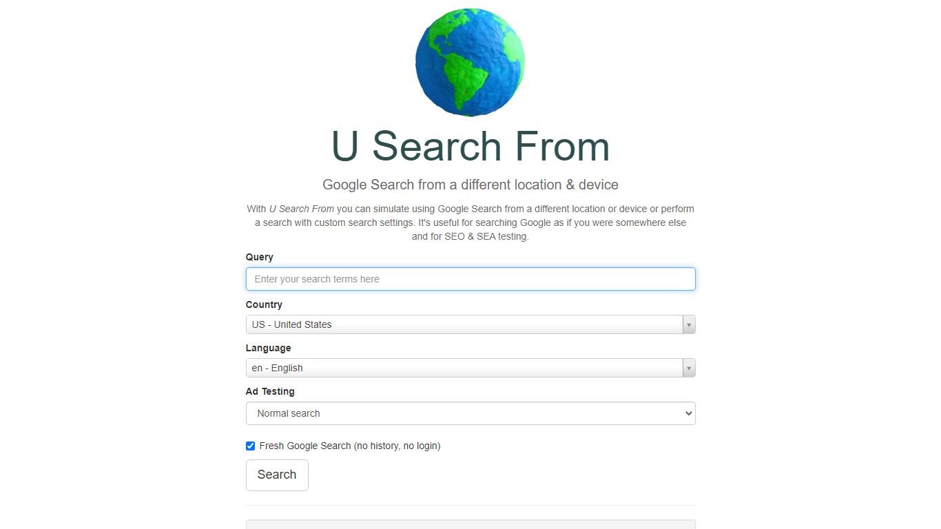 U Search From