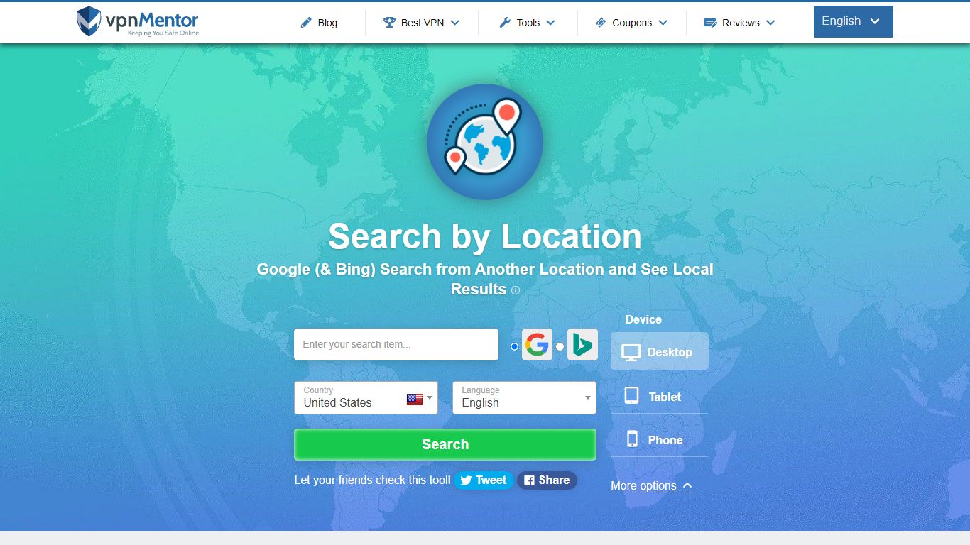 Search by Location - Google Search by Country, Device & Language